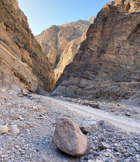 Narrow part of Titus Canyon